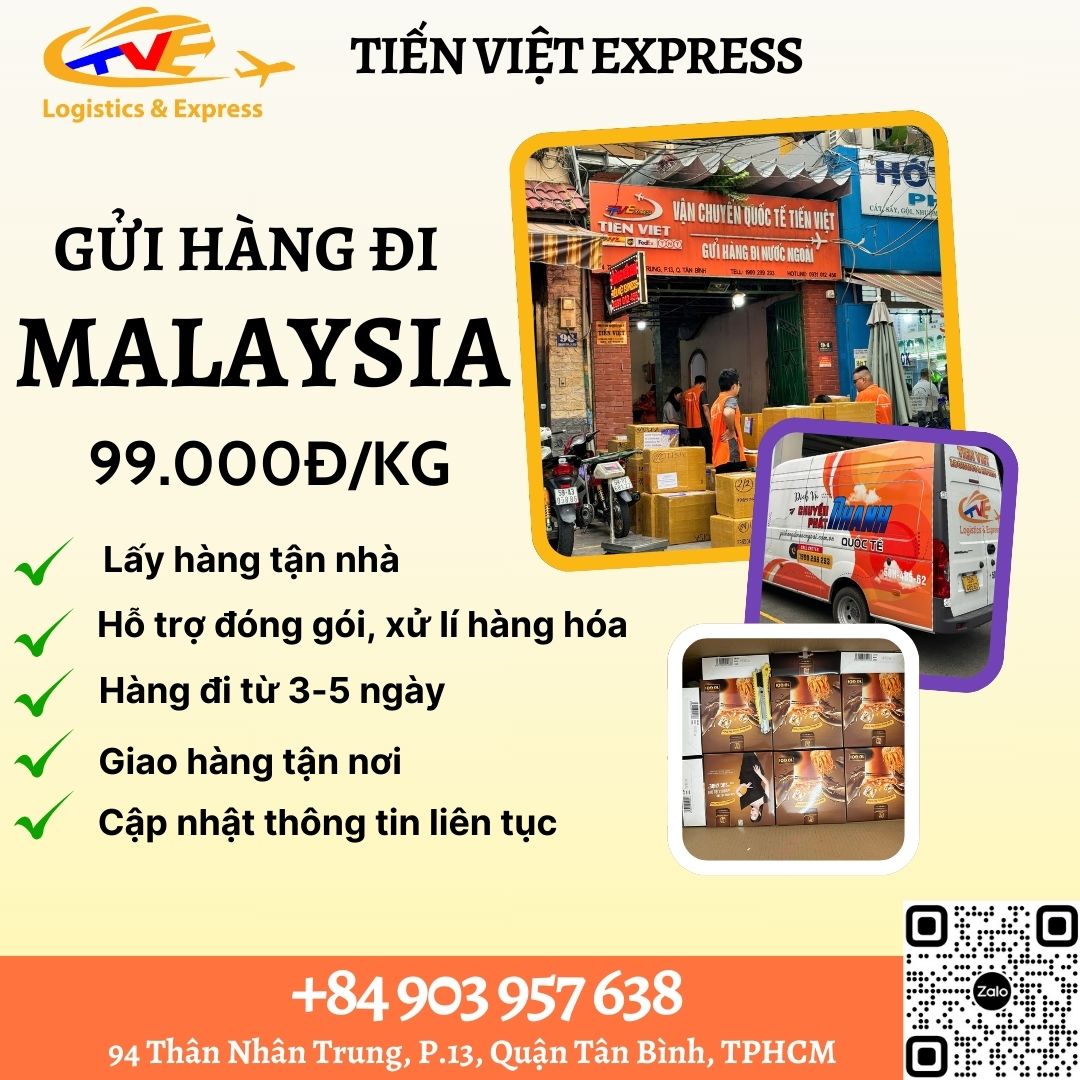 Gửi hàng đi Malaysia - Tiến Việt Express